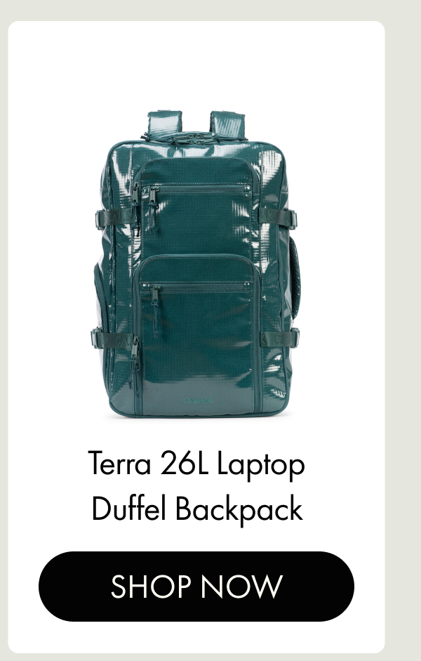 Terra 26L Laptop Duffel Backpack | SHOP NOW