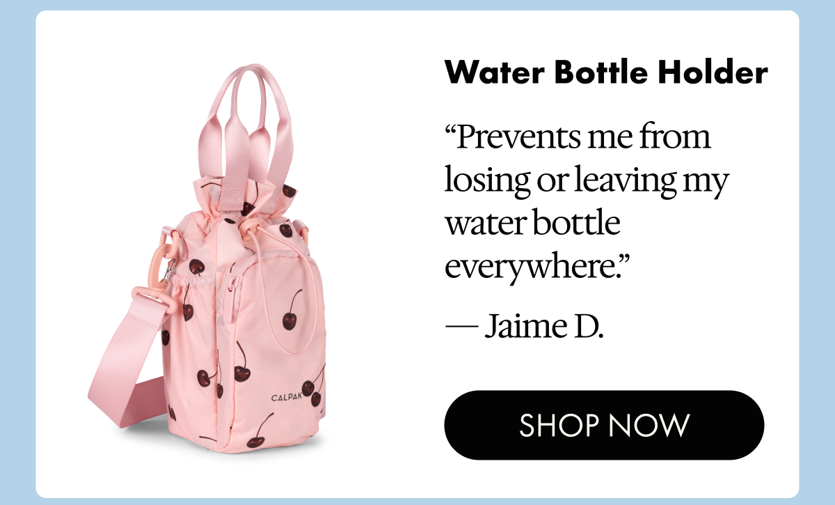 Water Bottle Holder | "Prevents me from losing or leaving my water bottle everywhere." - Jaime D. | SHOP NOW