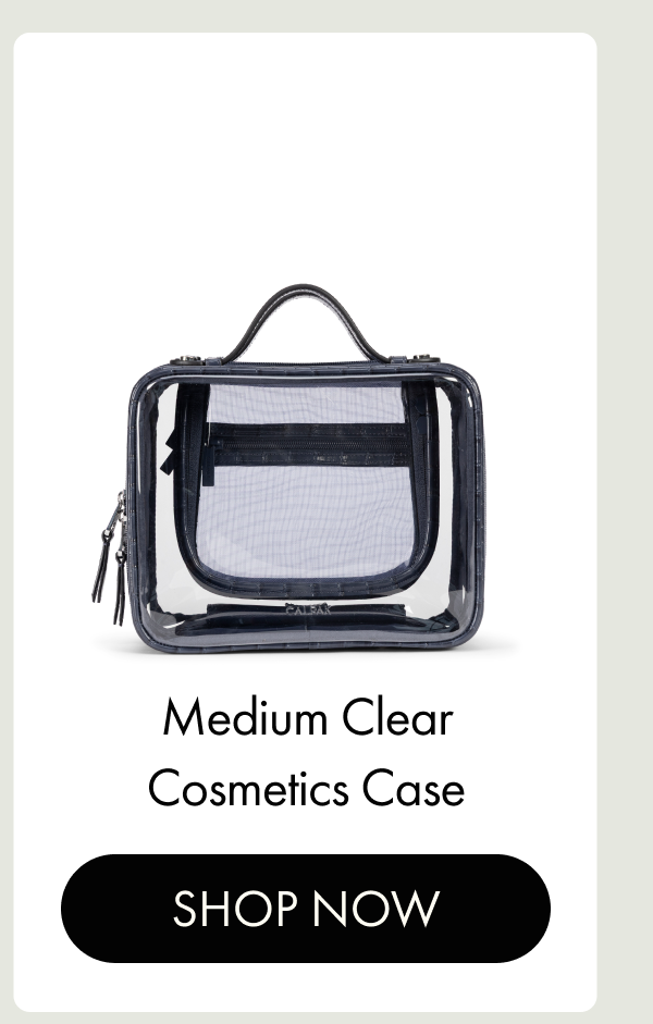 Medium Clear Cosmetics Case | SHOP NOW