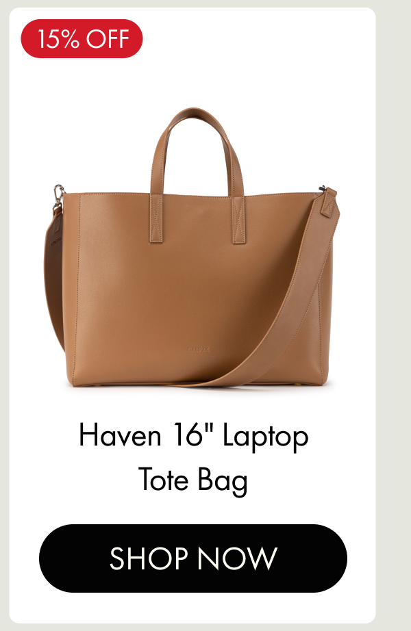 15% OFF | Haven 16" Laptop Tote Bag | SHOP NOW