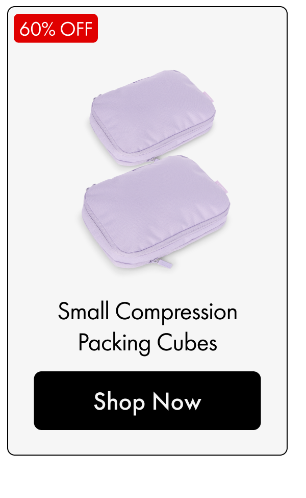 60% OFF | Small Compression Packing Cubes | Shop Now