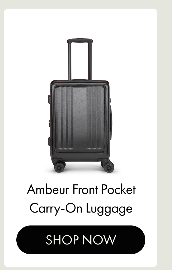 Ambeur Front Pocket Carry-On Luggage | SHOP NOW