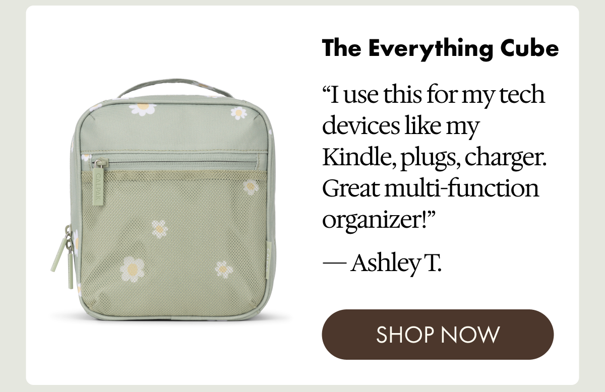 The Everything Cube | "I use this for my tech devices like my Kindle, plugs, charger. Great multi-function organizer!" - Ashley T. | SHOP NOW