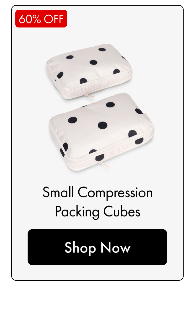 60% OFF | Small Compression Packing Cubes | Shop Now