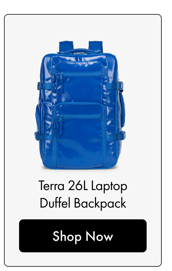 Terra 26L Laptop Duffel Backpack | Shop Now