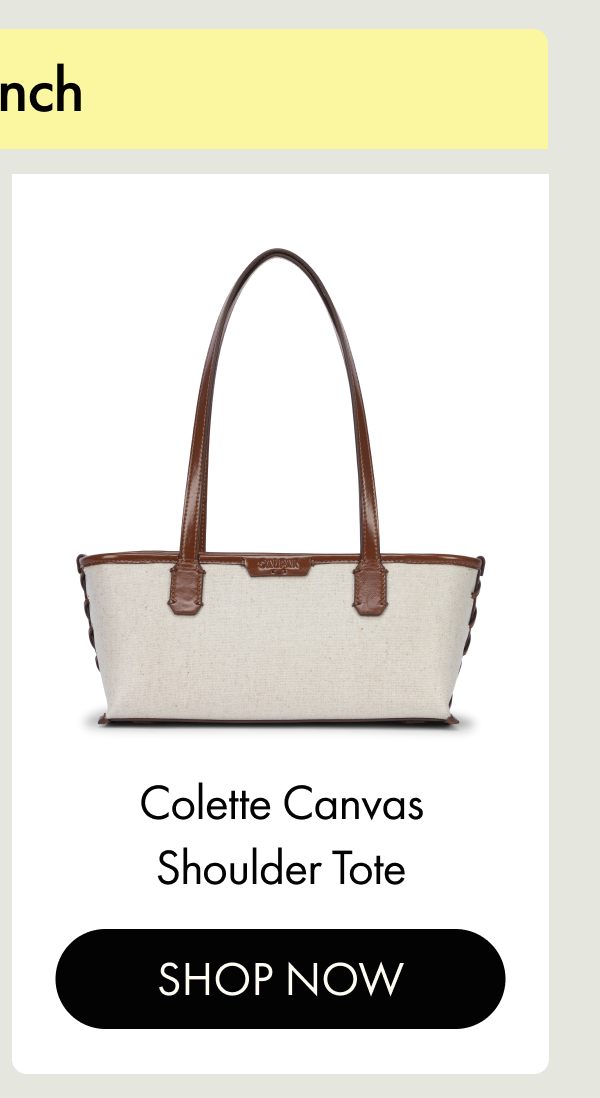 Colette Canvas Shoulder Tote | SHOP NOW