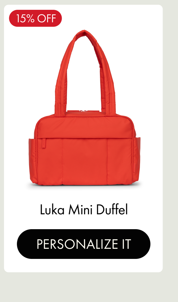 15% OFF | Luka Mini Duffel | PERSONALIZE IT