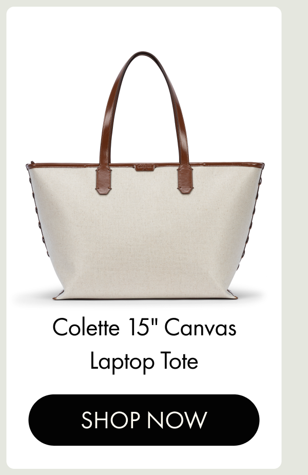Colette 15" Canvas Laptop Tote | SHOP NOW