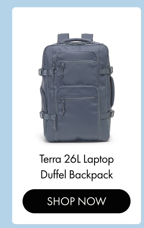 Terra 26L Laptop Duffel Backpack | SHOP NOW