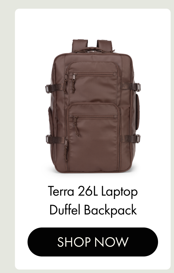 Terra 26L Laptop Duffel Backpack | SHOP NOW