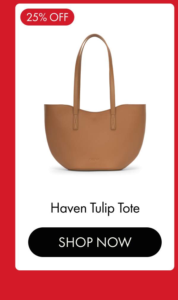 25% OFF | Haven Tulip Tote | SHOP NOW