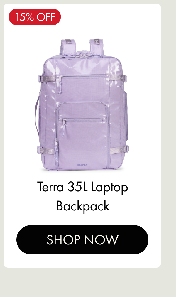 15% OFF | Terra 35L Laptop Backpack | SHOP NOW