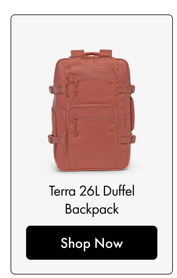 Terra 26L Laptop Duffel Backpack | Shop Now