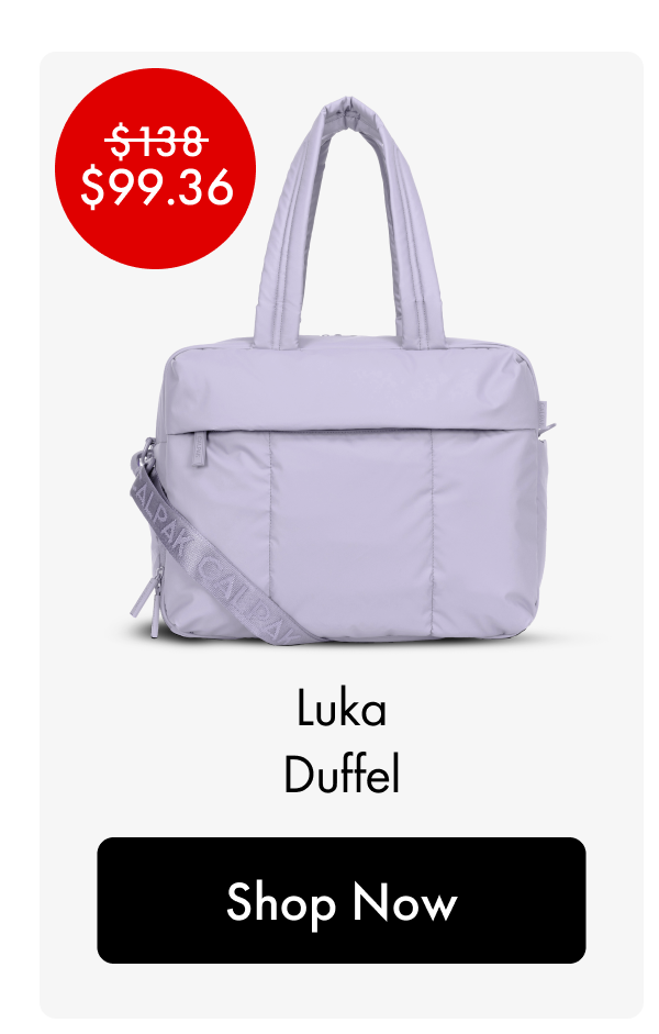 Was $138, Now $99.36 | Luka Duffel | Shop Now