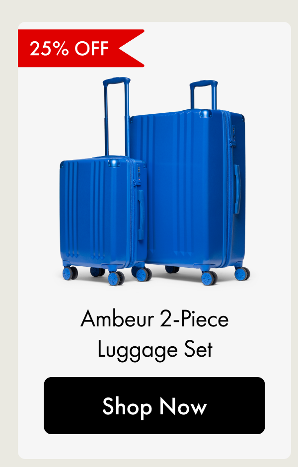 25% OFF | Ambeur 2-Piece Luggage Set | Shop Now