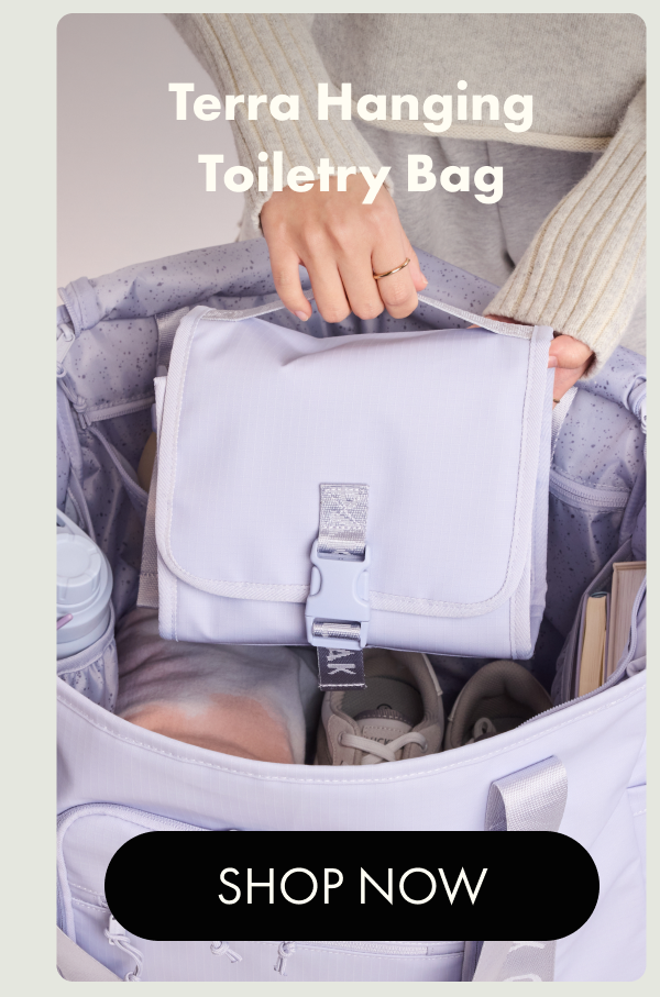 Terra Hanging Toiletry Bag | SHOP NOW 