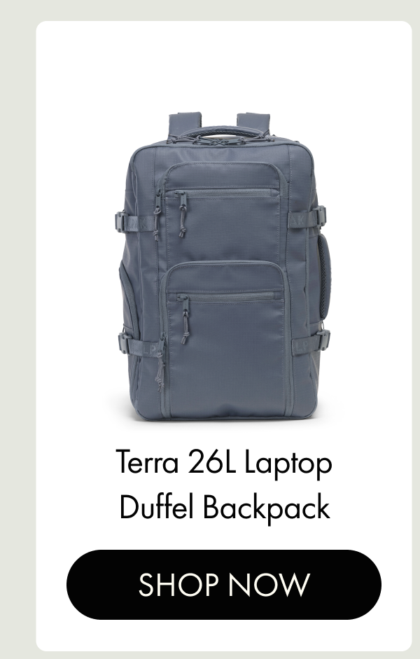 Terra 26L Laptop Duffel Backpack | SHOP NOW