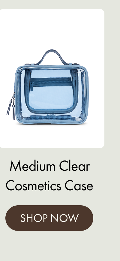Medium Clear Cosmetics Case | SHOP NOW