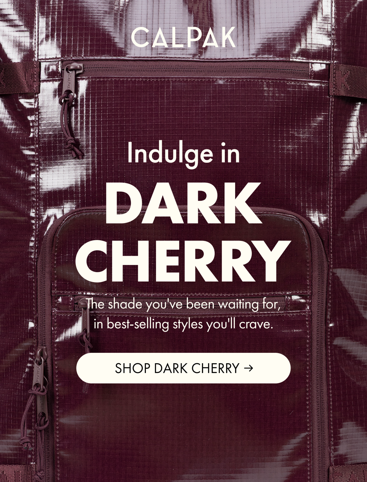 CALPAK | Indulge in DARK CHERRY | The shade you've been waiting for. | SHOP DARK CHERRY