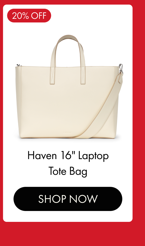 20% OFF | Haven 16" Laptop Tote Bag | SHOP NOW