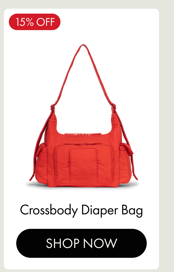 15% OFF | Crossbody Diaper Bag | SHOP NOW