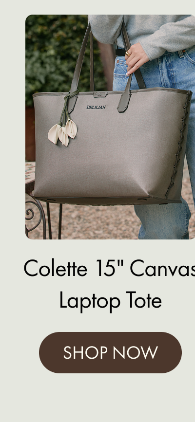 Colette 15" Canvas Laptop Tote | SHOP NOW