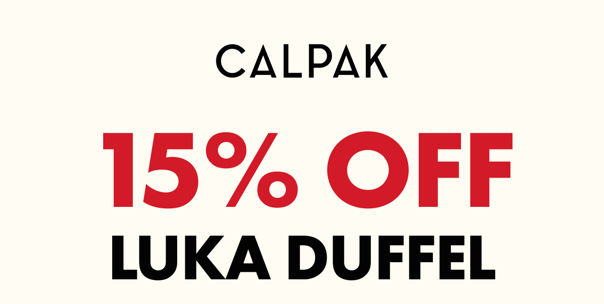 CALPAK | 15% OFF LUKA DUFFEL