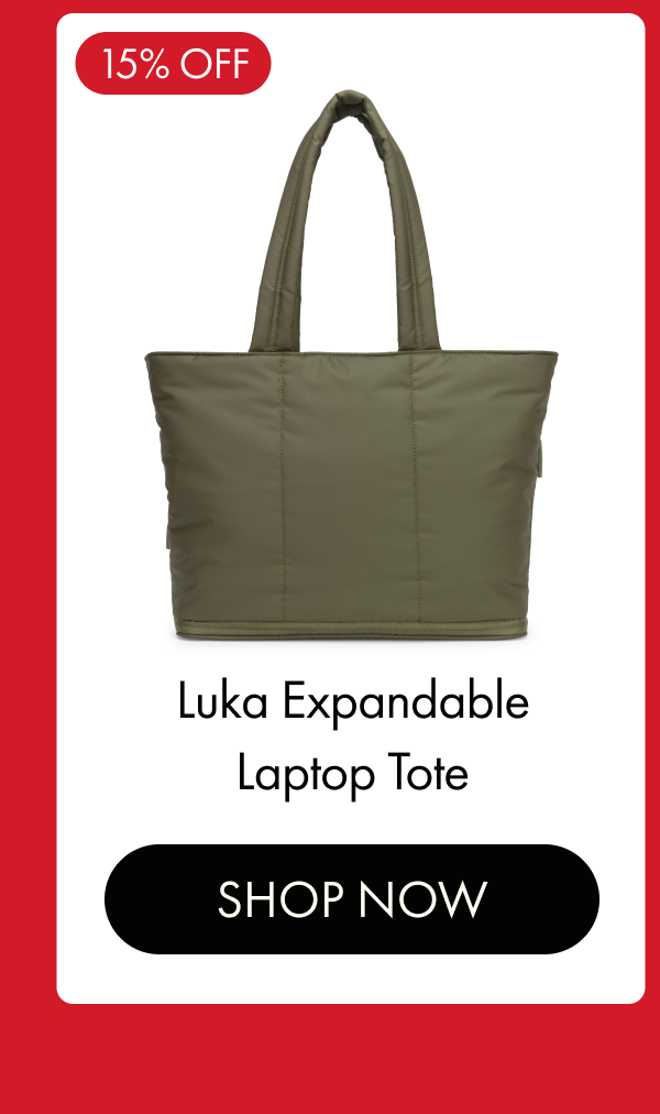 15% OFF | Luka Expandable Laptop Tote | SHOP NOW