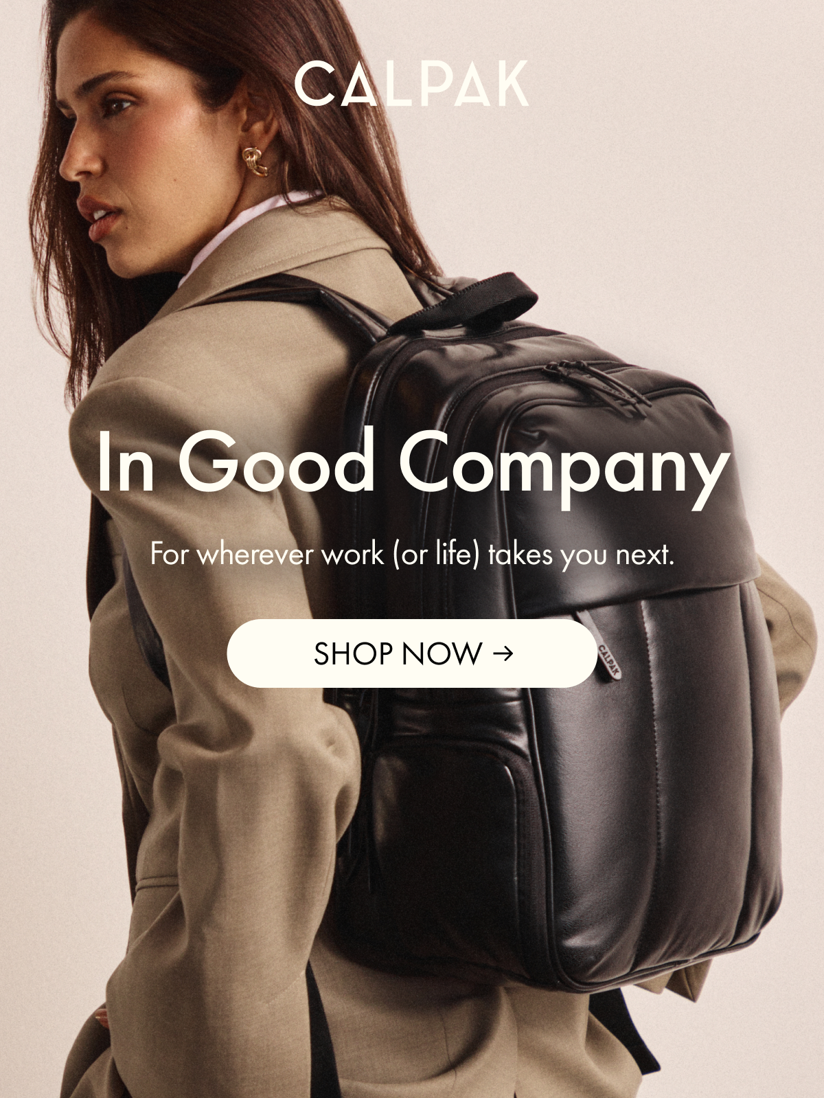 CALPAK | In Good Company | For wherever work (or life) takes you next. | SHOP NOW