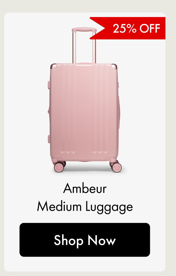 25% OFF | Ambeur Medium Luggage | Shop Now