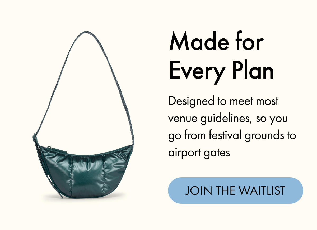 Thoughtful Design | Adjustable Padded Strap | Signature Luka Softness | Interior Zip Pocket | Expandable Bottom Zipper | JOIN THE WAITLIST