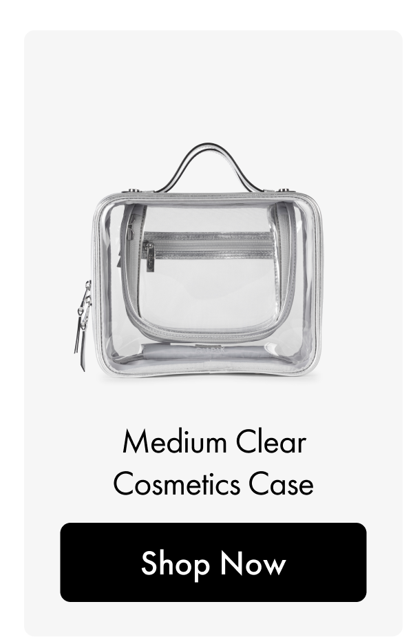 Medium Clear Cosmetics Case | Shop Now