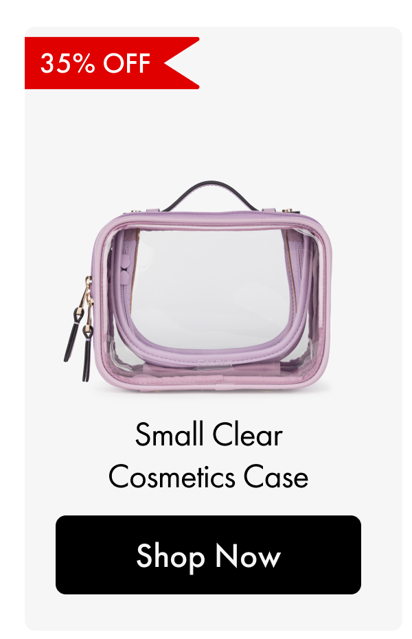 35% OFF | Small Clear Cosmetics Case | Shop Now