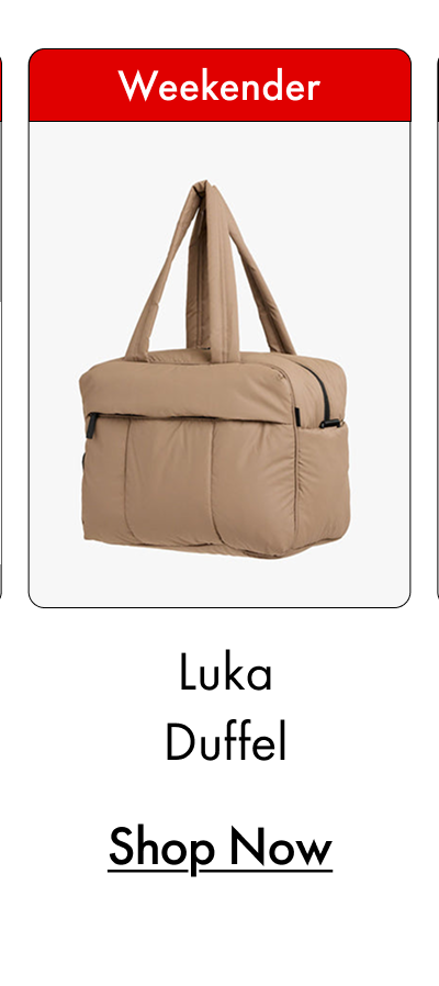 Weekender | Luka Duffel | Shop Now