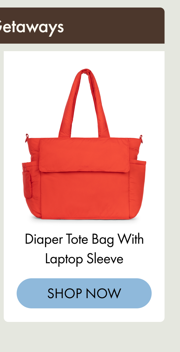Diaper Tote Bag with Laptop Sleeve | SHOP NOW