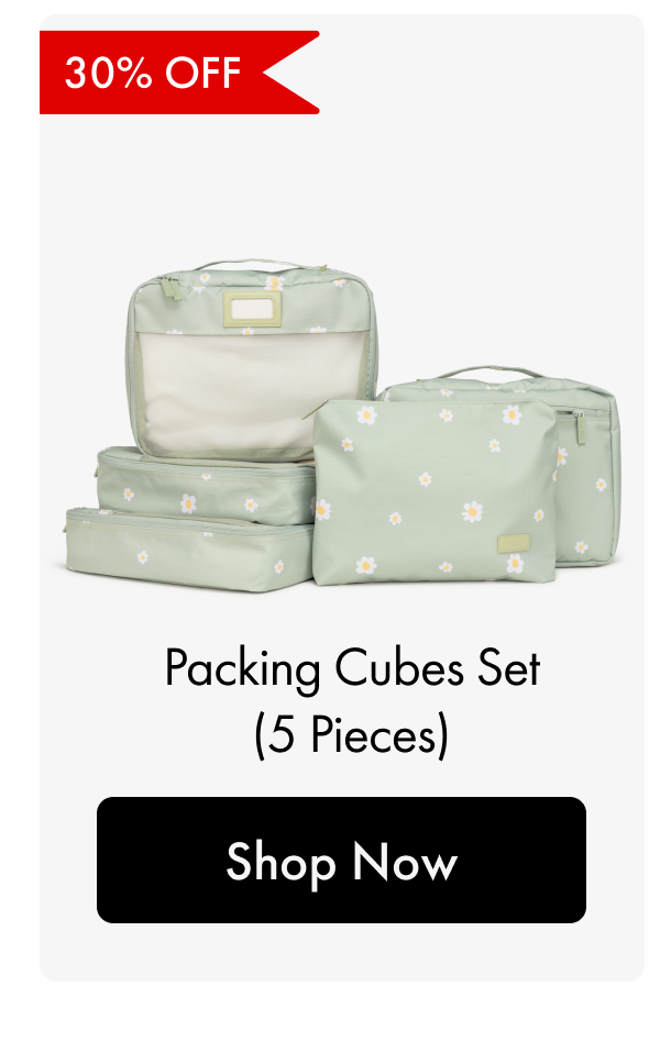 30% OFF | Packing Cubes Set (5 Pieces) | Shop Now