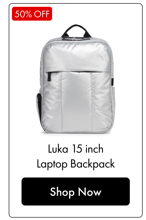 50% OFF | Luka 15 inch Laptop Backpack | Shop Now
