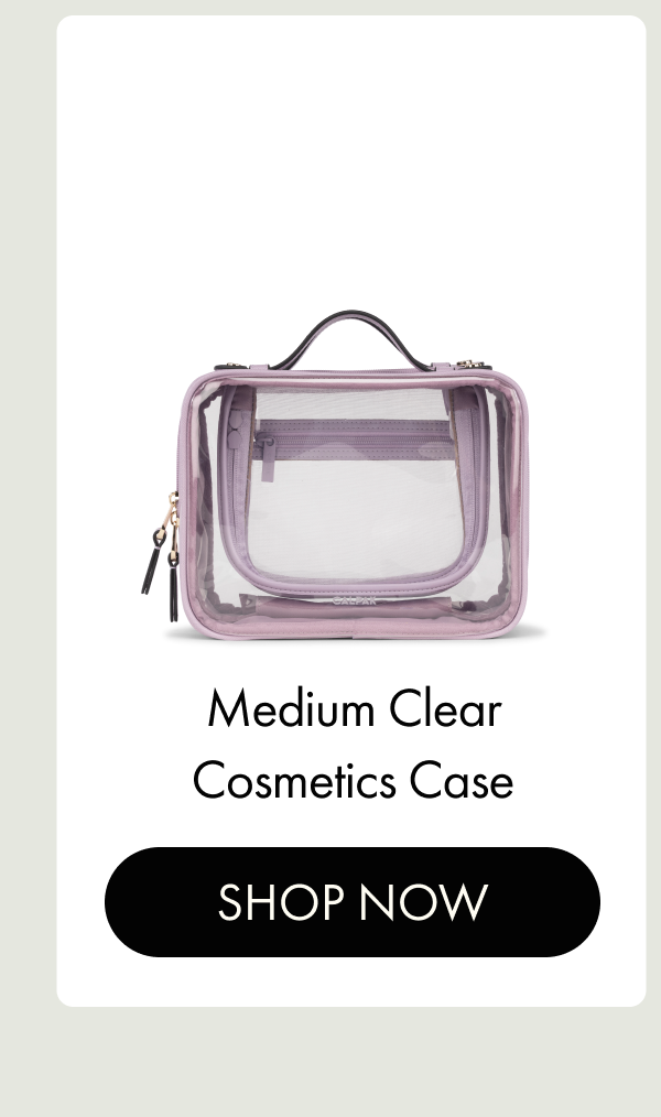 Medium Clear Cosmetics Case | SHOP NOW