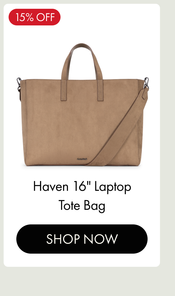 15% OFF | Haven 16" Laptop Tote Bag | SHOP NOW