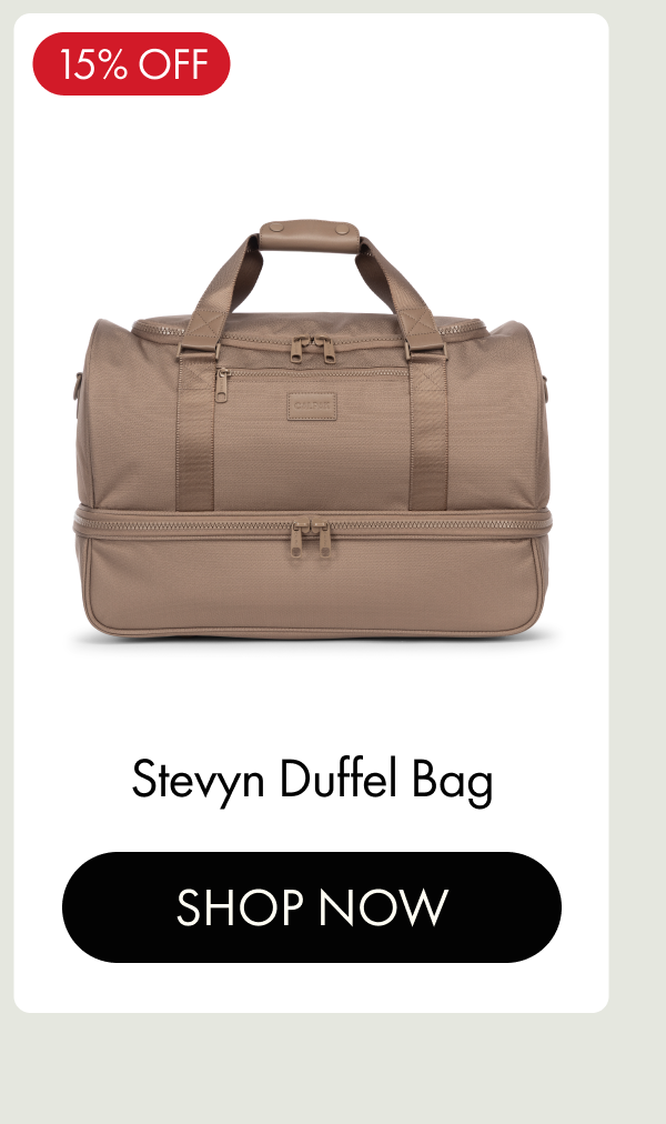 15% OFF | Stevyn Duffel Bag | SHOP NOW