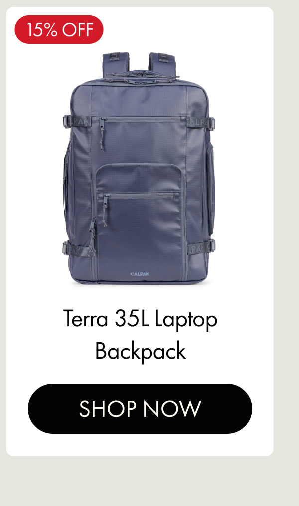 15% OFF | Terra 35L Laptop Backpack | SHOP NOW