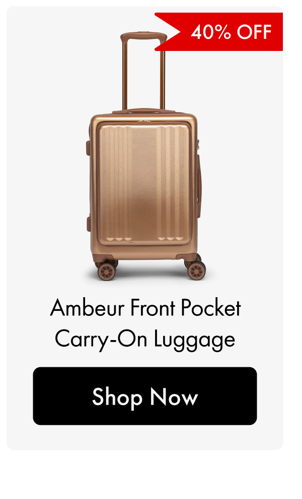 40% OFF | Ambeur Front Pocket Carry-On Luggage | Shop Now