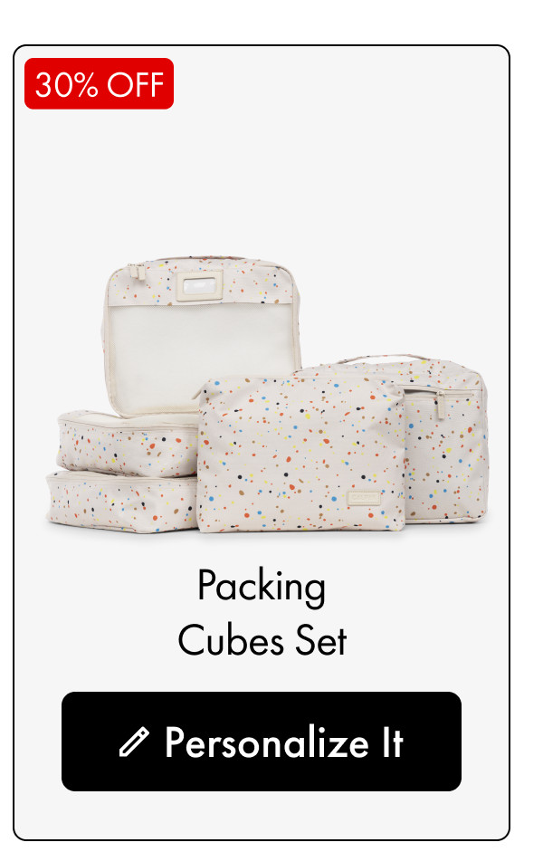 30% OFF | Packing Cubes Set | Personalize It