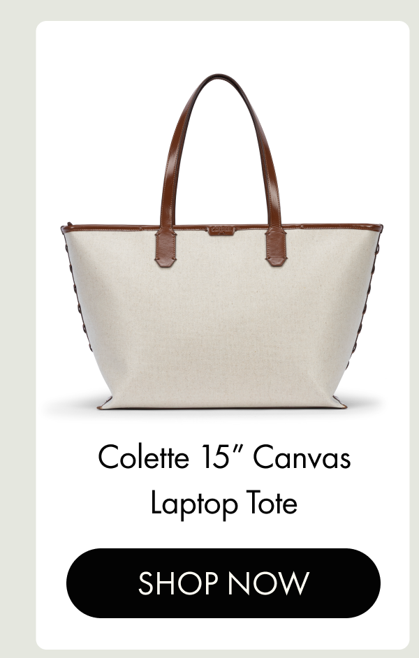Colette 15" Canvas Laptop Tote | SHOP NOW