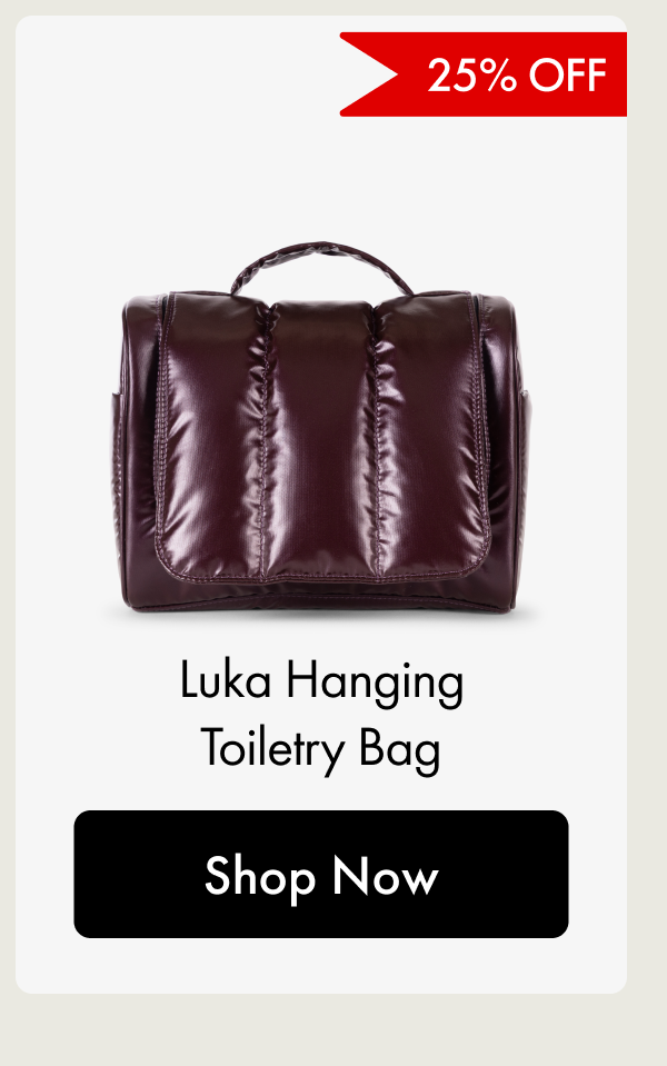 25% Off | Luka Hanging Toiletry Bag | Shop Now