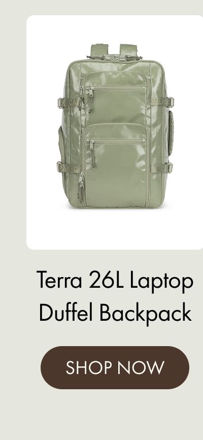 Terra 26L Laptop Duffel Backpack | SHOP NOW
