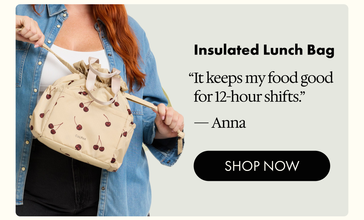 Insulated Lunch Bag | "It keeps my food good for 12-hour shifts." - Anna | SHOP NOW