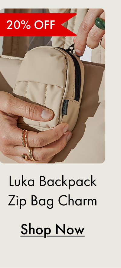 20% OFF | Luka Backpack Zip Bag Charm | Shop Now