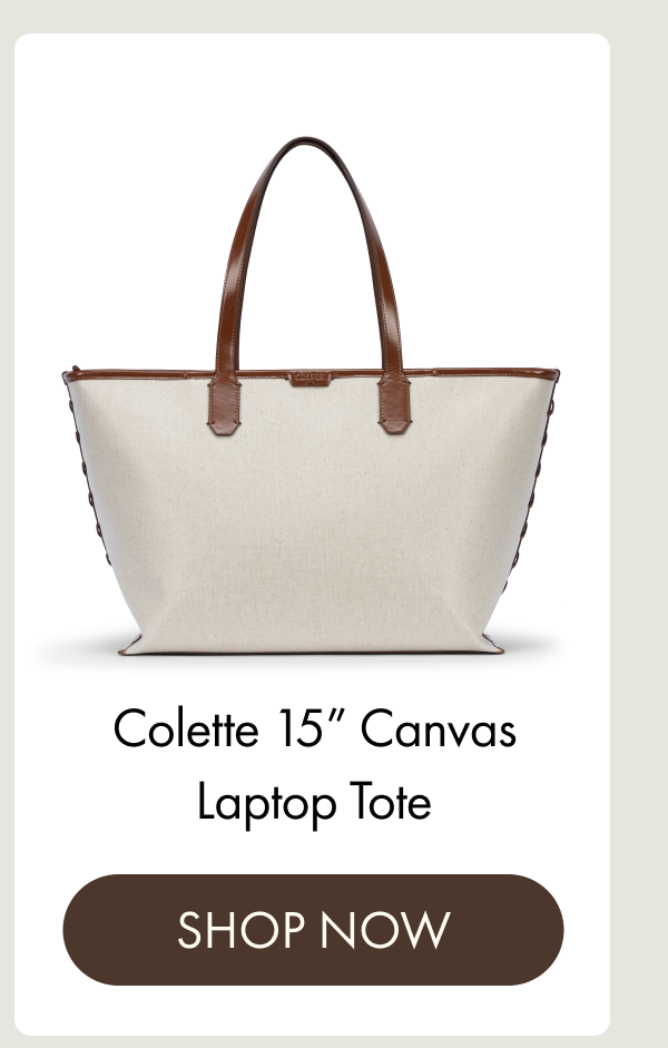 Colette 15" Canvas Laptop Tote | SHOP NOW