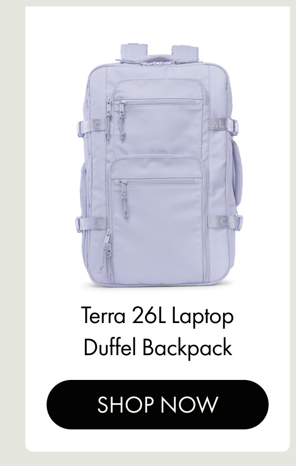 Terra 26L Laptop Duffel Backpack | SHOP NOW